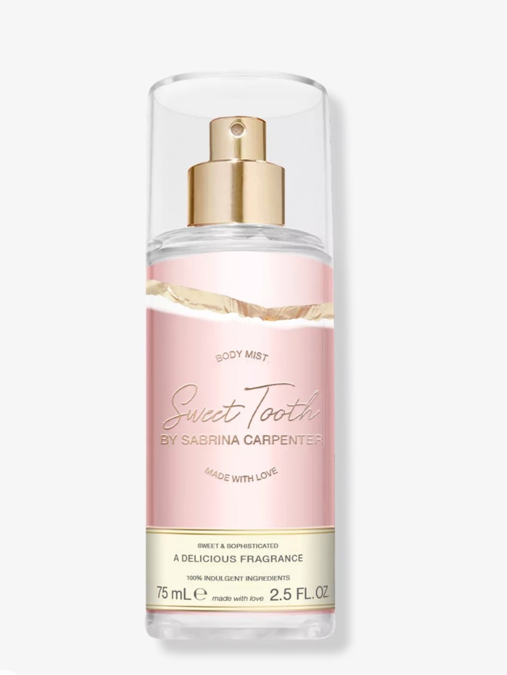 New Sabrina Carpenter Sweet Tooth Body Pink & Gold 75ml